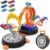 Toy Car Race Track Set for Kids Ages 4-8, Stunt Tire-Shaped Case Transforms into Race Course, 6 Cars in 1:64 Scale, 2 Ways to Play, Action Loop Cyclone Challenge & Speed Snap Track