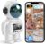 2K Indoor Astronaut Clock Robot Security Camera, 2.4G/5G WiFi Baby Monitor Pet Dog Camera with App, Long Battery Life, Two-Way Audio, Color Night Vision, PIR Motion Detection, Cloud & TF Card Storage