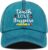 EXFAI Teacher Gifts for Women Men, Funny Adjustable Teacher Hat, Embroidered Teachers Baseball Cap, Teach Love Inspire-Blue