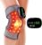 Knee Massager with Heat and Red Light Therapy and Vibration, 660nm & 850nm Infrared Red Light Therapy for Pain Relief, 5000mAh Protable Rechargeable Heated Brace for Knee, Joint, Elbow, Shoulder