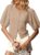 GREAIDEA Womens Puff Short Sleeve Cardigan