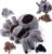 Spider Stuffed Animal with 4 Babies in Zippered Belly, Plush Halloween Toy | 14” Realistic Spider Plush Toy with Surprise – Cuddly Stuffed Animal Set for Kids, Fun Interactive Plushie for Ages 3-8