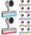 Magnetic Chip Clips, Stainless Steel Chip Bag Clips with Strong Magnet and Silicone Cover, Heavy Duty Food Bag Clips for Kitchen Storage, 10 Pack Color Coded, 3 Inch