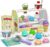 Ice Cream Play Set for Kids – Pretend Play Toy Gifts for 3 4 Year Old Girl | Ice Cream Counter Shop Food with Apron, Scoop, Menu, Fake Money, Toys for Boys Toddlers Ages 3-5