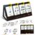 72 Music Note Flash Cards, Music Theory Index Cards with Ring, Foldable Desktop Stand for Kids Beginner Students – Black