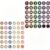 72Pcs Line up Spots for Classroom 4In Black and Boho Floor Number Stickers