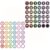 72Pcs Line up Spots for Classroom 4In Black White Floor Number Stickers