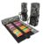 72 Slots Black Leaf Colored Pencil Roll Wraps Canvas Pencils Roll Holder
