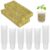 72 Stonewool Cubes with Net Pots, Hydroponic Starter Kit, Plugs and Cups for Seedling Growth, Efficient Water Retention and Quick Germination, Planting Supplies for Hydroponics and Gardening