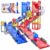 73pcs Magnetic Tiles for Kids Ages 4-8, STEM Magnetic Tiles Race Track & Marble Run, Preschool Magnetic Tile Rails Expansion Set, Creative Magnet Building Blocks for 4+ Year Old Boys Birthday Gifts