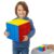 7.4 Inch Big Magic Cube, Stickerless Giant 3×3 Speed Cube, Oversized Jumbo Sensory Toys with Smooth Turning, Huge Brain Teaser Puzzle for Classroom Demonstration, STEM&Christmas Gift