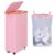 74L Laundry Hamper with Wheels,Clothes Hamper for Laundry Pink