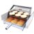 750W Bake Burger Machine Commercial Hamburger Baking Mix Double Layer Stack Bun Toaster