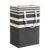 75L Large Laundry Basket Collapsible Waterproof Clothes Hamper, Tall Laundry Basket Organizer with Handles for Bathroom Bedroom Living Room Storage(Black Stripe)