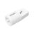 75 Piece Hinge Cylinder 1×2 Locking with 1 Finger and Axle Hole on Ends with Slots, White, Compatible with Lego Parts 30552