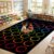 7.6×12 ft Large Boho Checkered Classroom Rug Colorful Checkered Educational Area Mat Boho Rainbow Play Carpet Back to School Learning Mat for Preschool Playroom Nursery Kindergarten School Decor,Color