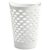 77.5L Extra Large Round Slim Plastic Laundry Hamper, White