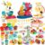 77 Pcs 4 in 1 Playdough Sets for Kids Age 2-4-8 with Accessories Tools Kit