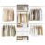 79″H Metal Walk In Closet System, Closet Organizer and Storage with 2 Drawers, 4 Expandable Hanging Rods, Adjustable Wall Mounted Closet System 4-8 FT, Heavy Duty Bedroom Closet Organizer