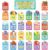 79Pcs Colorful Alphabet Learning Pocket Wall Display with 52 Cartoon Pattern Matching Card A-Z ABC Bulletin Board for Preschool Letter Recognition Classroom Learning Center Chart Homeschool Wall Decor