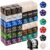 79 Pcs MTG Dice Set in 12 Colors with Plus 1 Life Counter Dices, Buff Ability Keyword Tokens, Shield and Spindown Dice, Life Counter Wheel Bag for MTG, TCG, Cards Gaming Accessories (Black and White)