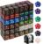 79 Pcs MTG Dice Set in 12 Colors with Plus 1 Life Counter Dices, Buff Ability Keyword Tokens, Shield and Spindown Dice, Life Counter Wheel Bag For MTG, TCG, Cards Gaming Accessories (Black and Purple)