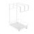 7.9 x 4.3 x 10.6 Inch Carbon Steel Dish Cloth Rack with Removable Drip Tray, Wall Mounted Sponge Organizer for Kitchen Sink