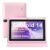 7 inch Tablet with Protective Case Included, Android 14.0, 8GB(3+5GB Expand) RAM+ 32GB ROM, IPS1024 x 600,Dual Camera, 3000mAH Battery, 2.4G+5G Wi-Fi Pink
