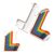 7Pcs Color-Coded Alignment Guides Set, 2026 Upgraded Precision Craft Tool, Ergonomic Positioning Aids for Card Making and Scrapbooking, DIY Paper Album Design, Included Storage Case.