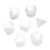 7Pcs Different Size Polyhedral Dices, Digital Dices, White