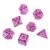 7Pcs Polyhedral Dices Multi-Sided Acrylics Dices Role, Purple
