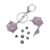 7‑Piece Mini Metal DND Dice Set, Hollow D20 Dice Case Keychain
