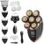 7 Shaving Head Electric Shaver for Men, Grooming Kit 5-in-1 with Digital Display, Bald Head Shaver, 360° Floating Head, Includes Trimmer, Cleansing Brush & 7 Accessories