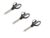 7″ Stainless Scissors Pointed Tips Ergonomic Handles for Detailed Crafts