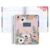 7×9 Coiled Monthly Planner (January 2026 – December 2026) – Bouquet classic cover, Hexagon theme, platinum coil
