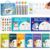 8-Books Magic Grooved Writing Practice, Tiny Thinkers Reusable Indented Handwriting Practice for Kids 3-5, Your Little Explorer Motor Magic Happy Writer System