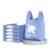 8-Gal Vest Trash Bags 50Pcs Little Rabbit Portable Bags for Kitchen Bath