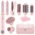 8-in-1 Hair Styler & Hair Dryer Brush Set, Dual Voltage Ionic Blow Dryer with Wrap Curlers & Hair Straightener, Fast Drying Volumizing Curling Straightening, No Heat Damage, Gifts for Women
