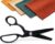8-Inch Pinking Shears for Fabric Cutting, 5mm Triangle Tooth Zig Zag Scissors, Black Coated Stainless Steel Fabric Shears for Sewing, Quilting, Dressmaking,Seam Finishingand Crafts(PS-01)