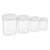 8-Piece Plastic Food Storage Container Set with Lids
