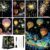 8-Sheet Rainbow Landscape Art Set, Glow in the Dark Scratch Art for Adults