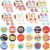 8000Pcs Reward Stickers 16 Rolls Animal Styles Teacher Motivational Sticker for School Classroom Supplies Home Students
