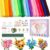 800 Pcs Pipe Cleaner Flower kit with Tutorial, 16 Colors Pipe Cleaners Bulk