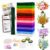 800PCS Pipe Cleaners Craft, 14 Colors Pipe Cleaner Flower Kit with Handle, Chenille Stems Craft Kit with Manual & Video Tutorial, DIY Pipe Cleaner for Home Arts and Crafts Decorations Supplies