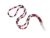 80 cm Dark Red Native Design Seed Bead Lanyard, Bead Crochet Id Card Holder, beaded lanyard, woman beaded lanyard, teacher ID card holder