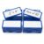 80 Pack Dry Erase Magnetic Labels, 2 x 4 Inch Reusable Write-On Labels for Metal Shelves, Cabinets and Lockers, Blue Border