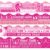 80 Pcs Breast Cancer Awareness Bulletin Board Borders Pink Ribbon Design