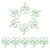 80pcs Green Four Leaf Clover Metal Paper Clips for Office and Crafts