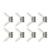 80pcs Handy Bead Stopper Bead Wire Ends Set for Jewelry Making Bead Line End to Prevent Beads from Falling(White)