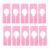 80pcs Plastic Closet Dividers Shelf Hanger Separators Reusable Organizer